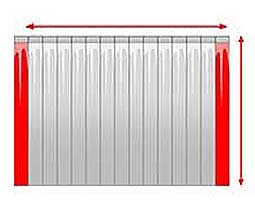 Made to measure PVC strip curtains