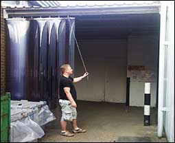 Sliding PVC strip curtains made to any size