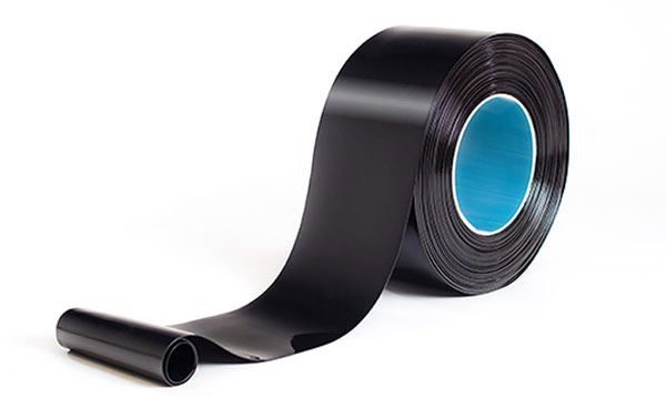 Black non-transparent PVC - 50m roll